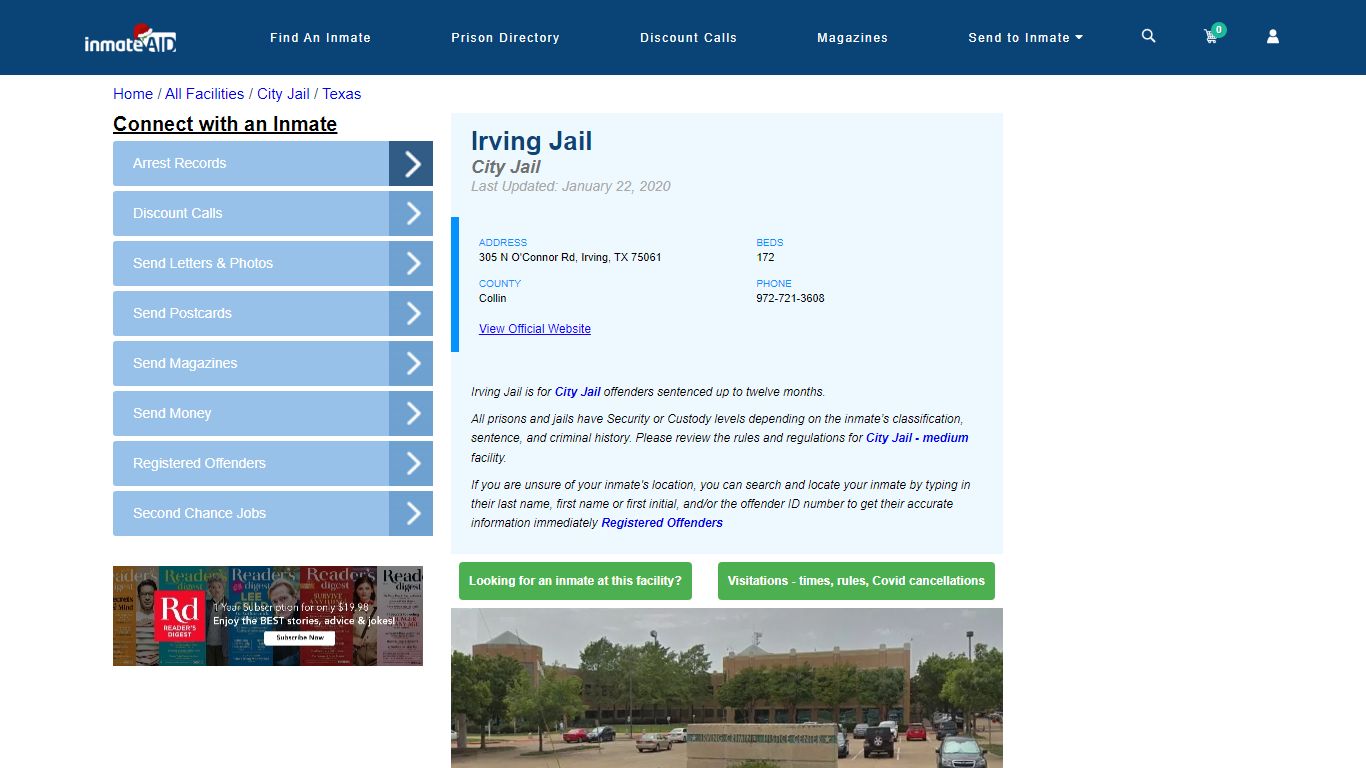Irving Jail | Inmate Locator